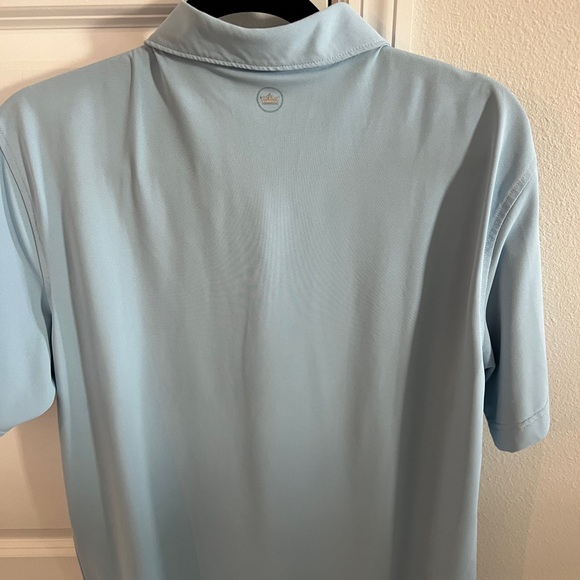 Peter Millar light blue golf polo large - Picture 2 of 3